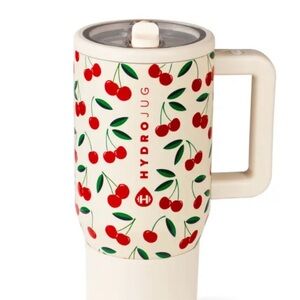 Hydrojug Cherry Patterned Travel Tumbler